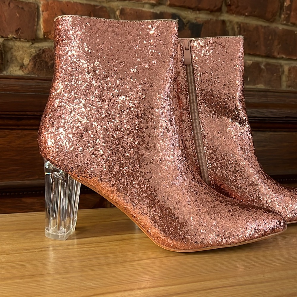 Allegra K glitter boots